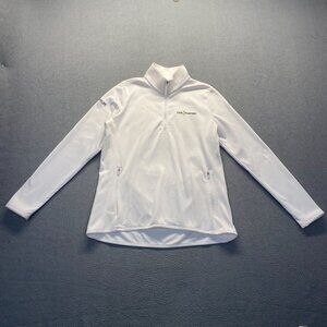 Nike Sweater Womens Large White Therma Fit Golf Half Zip Pullover Fleece Mock